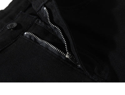 Jeans Negros Rotos Estilo Urbano para Hombre - Image 15