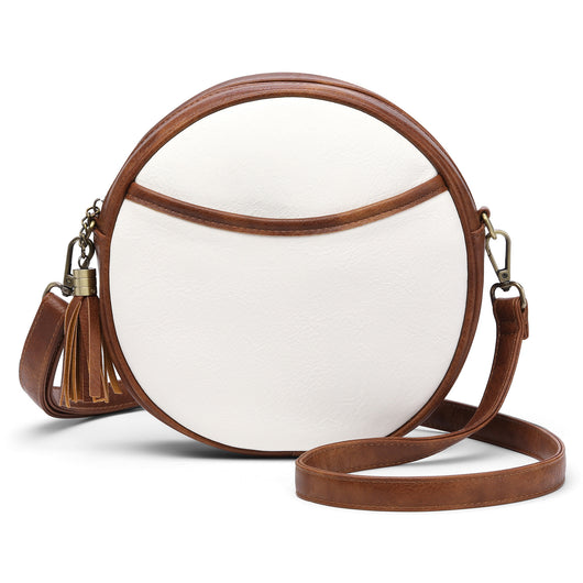 Bolso Redondo Retro de Hombro Estilo Europeo y Americano - Image 6