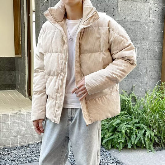 Chaqueta Acolchada de Algodón para Hombre - Estilo Deportivo y Casual - Image 3