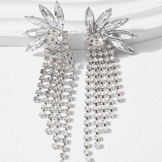 Aretes Largos Superpuestos en Capas con Borlas - Image 2