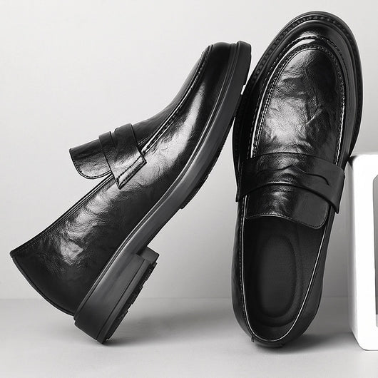 Zapatos de Cuero Slip-On Elevados para Negocios Casuales - Image 4