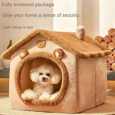 Casa Cama para Mascotas Pequeños - Nido Cálido Desmontable y Lavable - Image 4