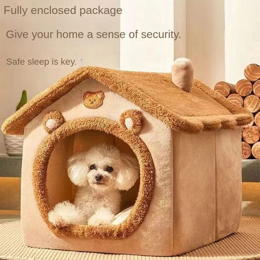 Casa Cama para Mascotas Pequeños - Nido Cálido Desmontable y Lavable - Image 4