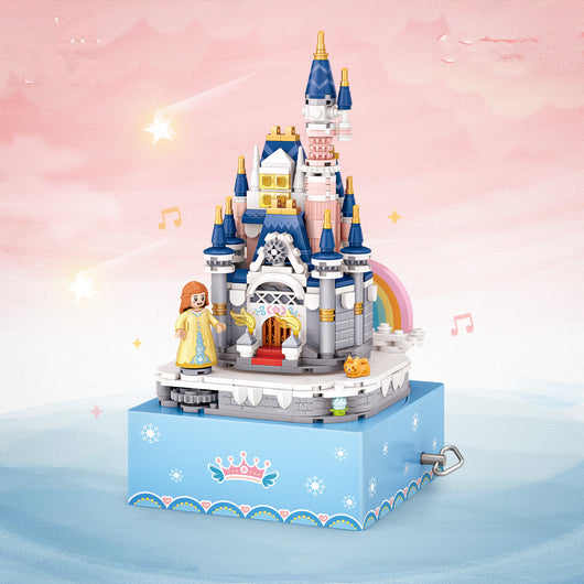 Castillo Musical Miniatura con Bloques de Construcción Ensamblables para Niñas - Image 6