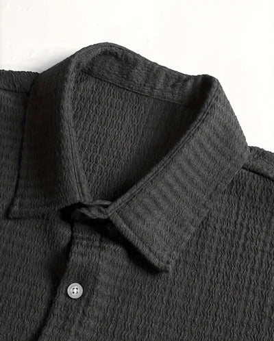 Camisa Casual de Manga Corta Holiday Leisure sin Arrugas para Hombre - Image 52