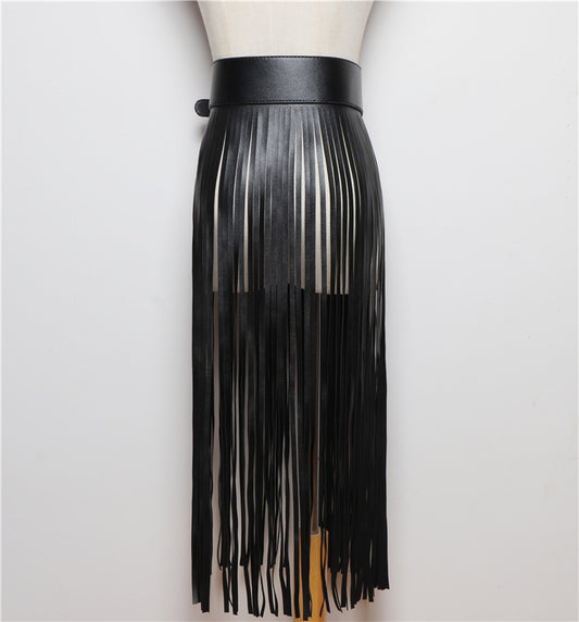 Cinturón de Cuero Negro Versátil - Ancho Ajustable