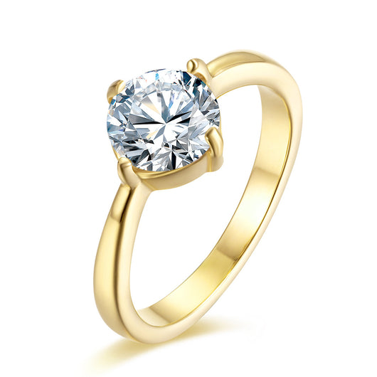 Anillo de Plata para Mujer con Acero Titanio, Circonia y Diamante Incrustados - Image 8