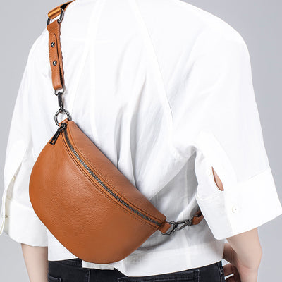 Bolso Mensajero de Cuero Genuino para Mujer - Diseño Minimalista Premium - Image 4