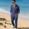 Conjunto de Camisa Suelta y Pantalón de Manga Larga para Playa