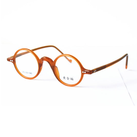 Gafas Vintage Redondas Naranja - Montura Clásica