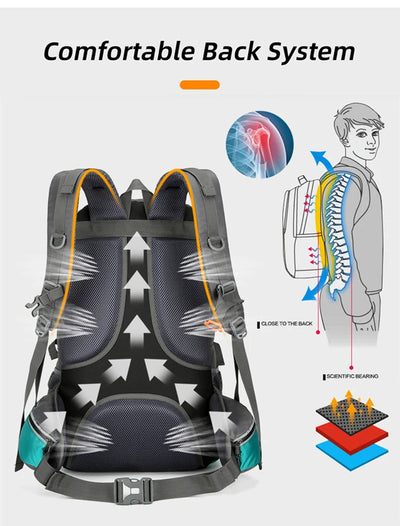 Mochila de Pesca 50L Capacidad Grande para Camping, Senderismo y Escalada - Image 16