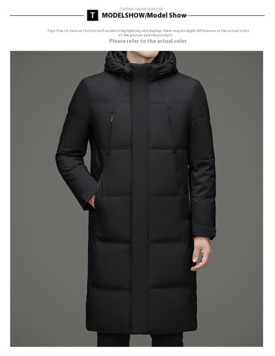 Chaqueta Acolchada de Pato con Gorro Desmontable - Abrigo Cálido Hombre - Image 32
