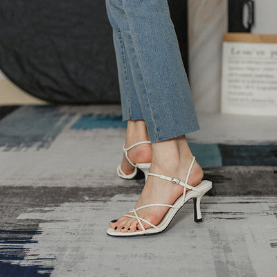 Sandalias de Tacón Alto Estilo Hada - Diseño de Red Verano - Image 9