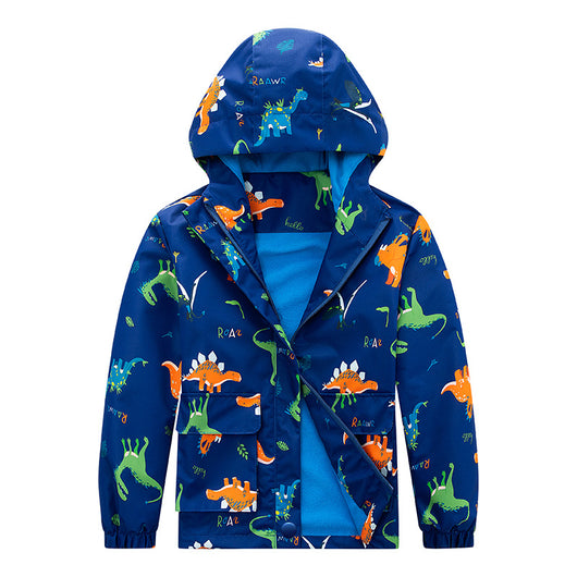 Abrigo Impermeable para Niños con Forro Polar y Diseño Camuflaje - Image 4