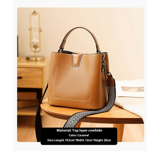 Bolso Bucket Crossbody de Moda para Mujer con Correa Ancha - Image 7
