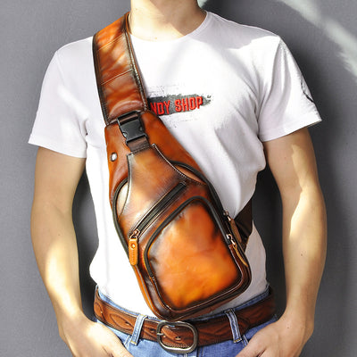 Bolsa de Pecho en Cuero Genuino para Hombre - Image 23