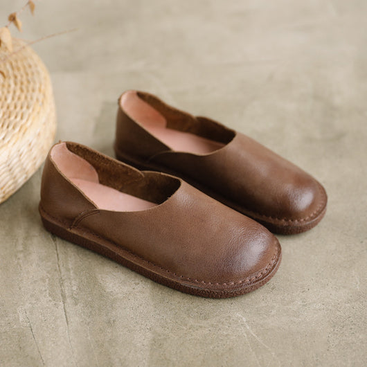 Zapatos de Cuero Genuino para Mujer Estilo Retro - Image 11