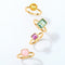 Anillo de Citrino Natural Chapado en Oro