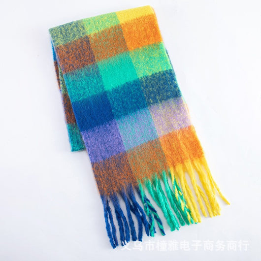 Bufanda Mohair Gruesa y Esponjosa - Abrigo Cálido de Lujo para Mujer - Image 32