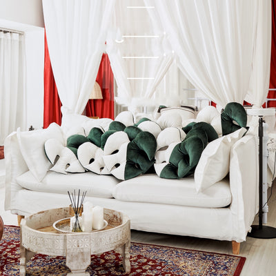 Almohada Lumbar Monstera Blanca - Cojín Decorativo para Sofá y Cama - Image 19