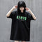 Camiseta de Algodón Estampada Suelta y Cómoda