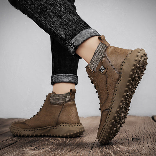 Botas Altas de Algodón para Hombre Talla Grande con Forro Cálido