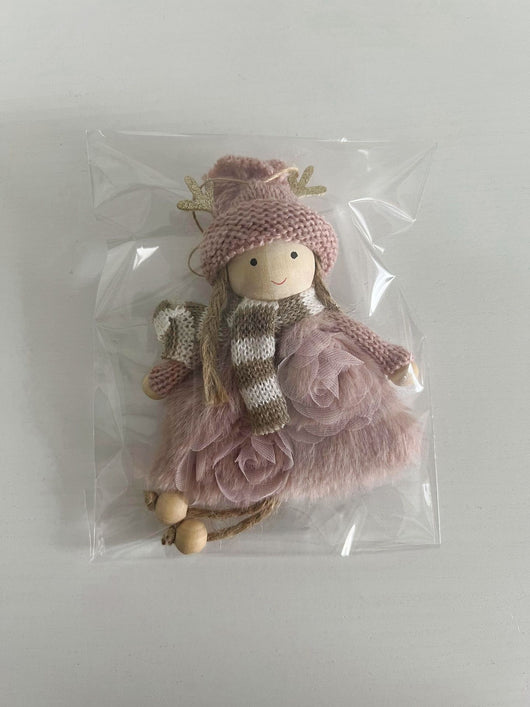 Muñeca Decorativa Navideña con Astas y Alas de Ángel - Image 18