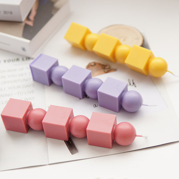 Molde para Velas Cilíndricas de Geometría Apilable