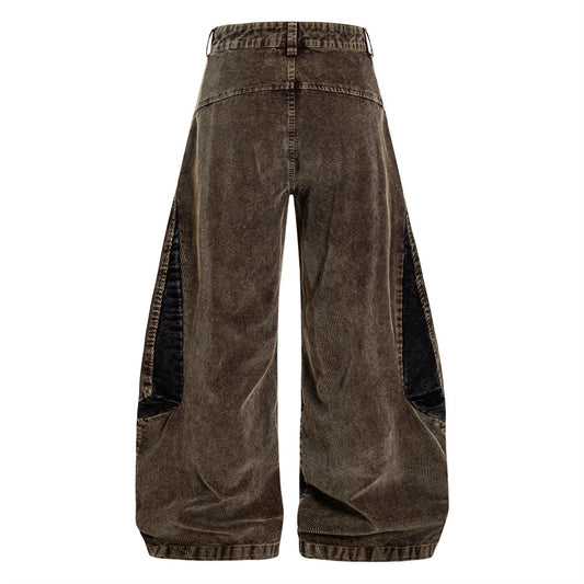 Pantalones Vintage de Pierna Ancha Estilo Americano para Hombre - Image 2