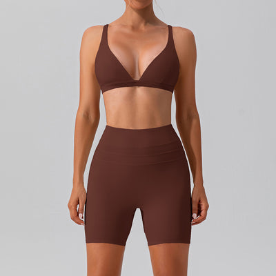 Conjunto Deportivo Yoga Ajustado Secado Rápido - Traje Fitness Training Efecto Segunda Piel - Image 4