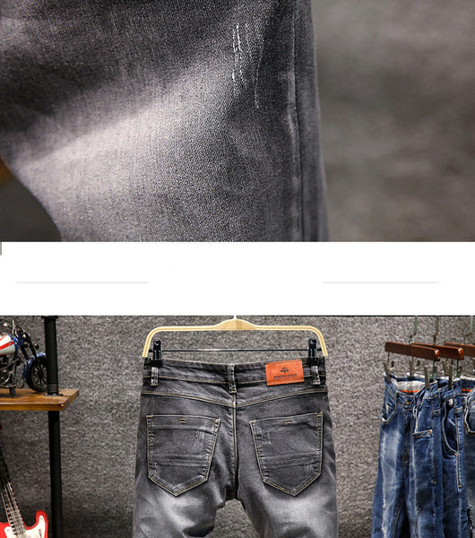 Jeans Slim Fit Elásticos de Corte Recto para Hombre - Image 12