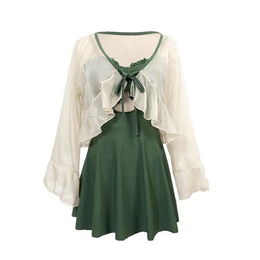 Traje de Baño Deportivo Manga Larga Reductor Silueta - Image 2
