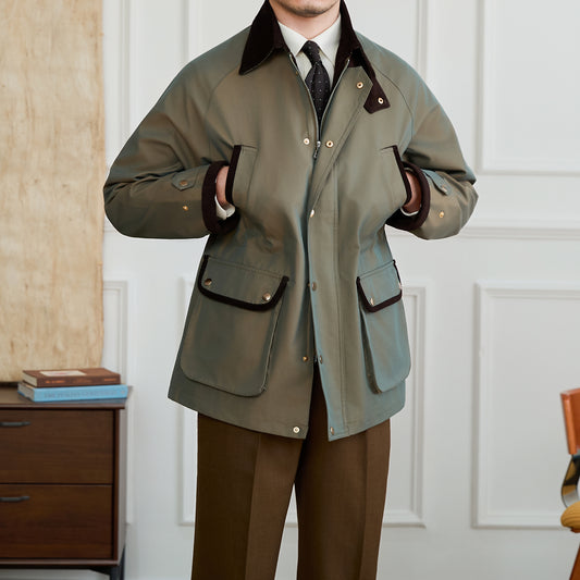Chaqueta Vintage Impermeable para Aventuras al Aire Libre