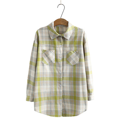 Camisa de Cuadros Manga Larga Estilo Básico - Image 4
