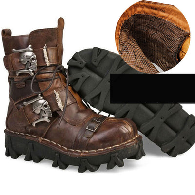 Botas Martin Altas de Cuero para Hombre - Estilo Casual y Resistente - Image 4