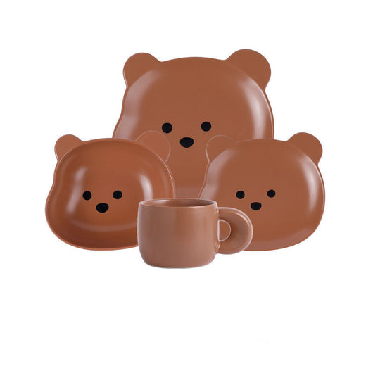 Juego de Plato Desayunero y Tazón de Cerámica con Diseño Osito Tierno - Image 5