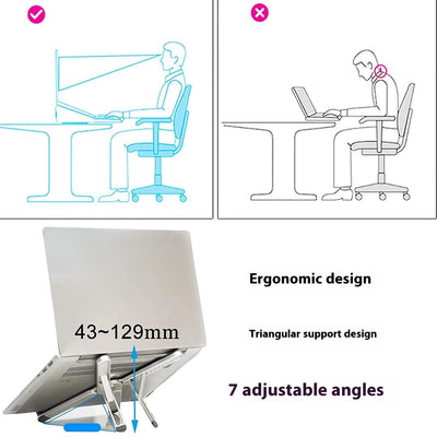 Soporte Laptop Plegable Aluminio - Base Portátil Profesional - Image 7