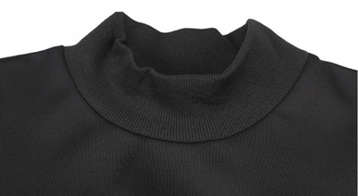 Blusa Suelta Negra de Manga Larga con Abertura Lateral - Image 8