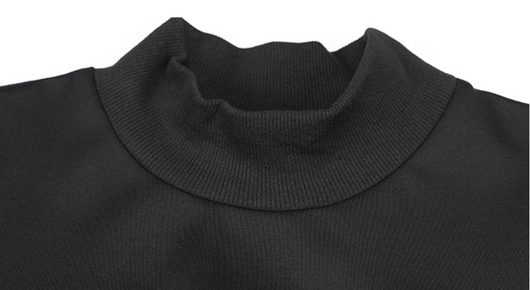 Blusa Suelta Negra de Manga Larga con Abertura Lateral - Image 8