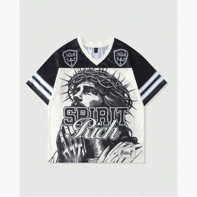 Playera Retro Vintage Malla Poliéster Estilo Americano - Image 4