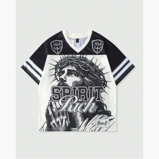 Playera Retro Vintage Malla Poliéster Estilo Americano - Image 4