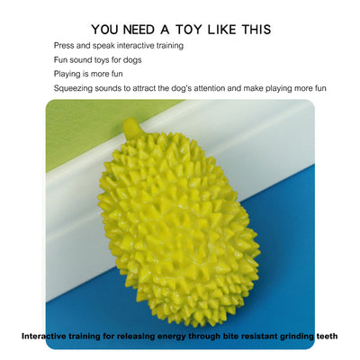 Juguete Masticable con Forma de Durian para Perros - Limpieza Dental y Entrenamiento - Image 10