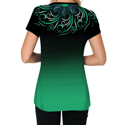 Playera Casual de Degradado de Manga Corta - Image 18