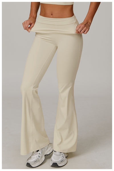 Pantalones Yoga Cintura Alta Plegables para Mujer - Image 39