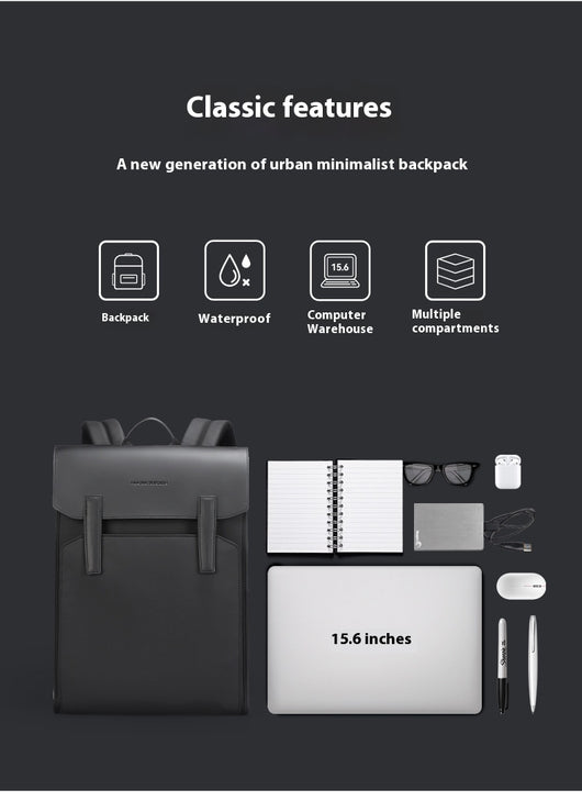 Mochila Ejecutiva Ligera de Gran Capacidad con Compartimento para Laptop - Image 9