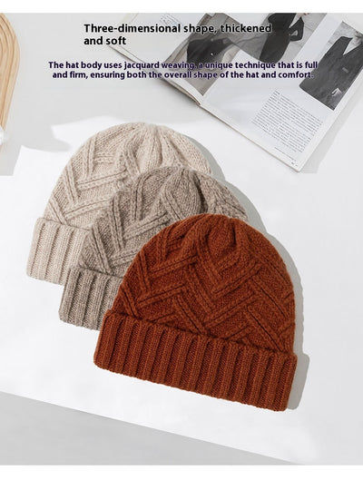 Gorro de Lana Gruesa Tejido para Otoño e Invierno - Image 23