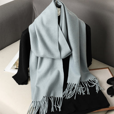 Pashmina Cálida de Color Sólido para Mujer - Chal Suave Estilo Cashmere - Image 27