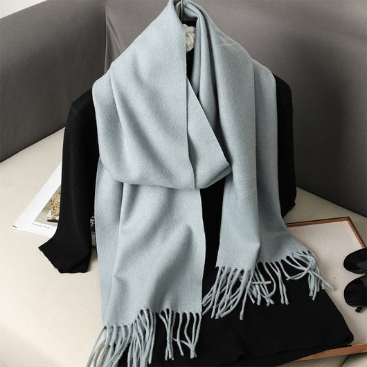 Pashmina Cálida de Color Sólido para Mujer - Chal Suave Estilo Cashmere - Image 27