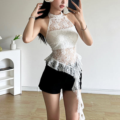 Chaleco Cuello Halter Pure Desire con Bordes Irregulares - Image 23