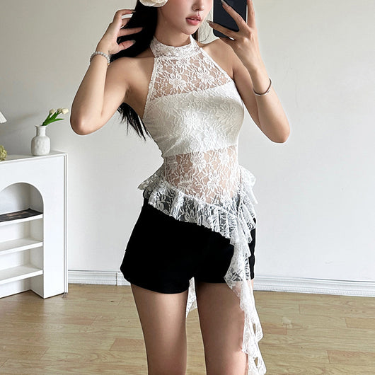 Chaleco Cuello Halter Pure Desire con Bordes Irregulares - Image 23
